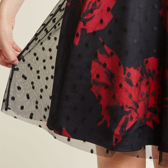 Modcloth A-Line Dress with Overlay - Picture 4 of 7